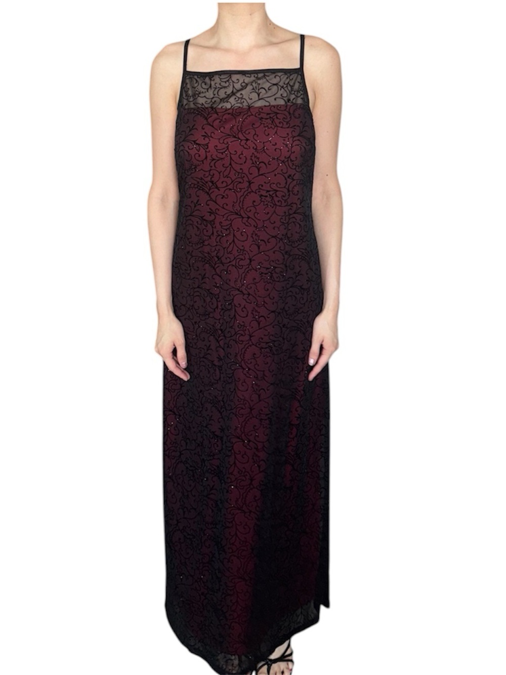 Black and red lace whimsigoth dress